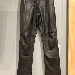 Wilsons Leather Maxima Women’s Size 6 Genuine Leather Pants Black - 100% Leather